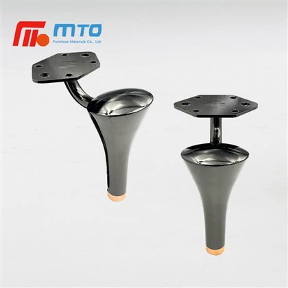 सोफ़ा पैर काली धातु